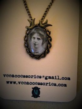 Annie Kenney Swallow Frame Necklace