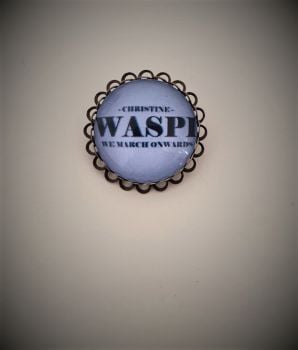 Bronzeplated Personalised WASPI Brooch