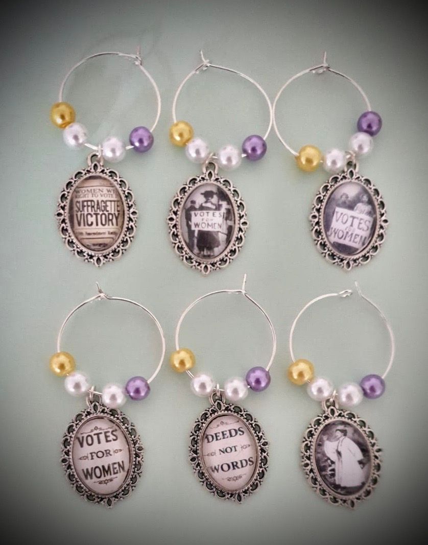 Votes for Women USA Wine Charms