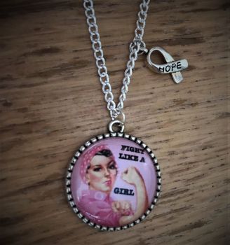 "Fight Like a Girl" Necklace in support of a Leading Cancer Charity