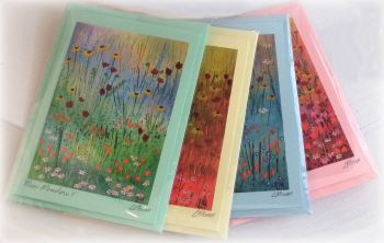 Set of 4 Mini Meadow Cards