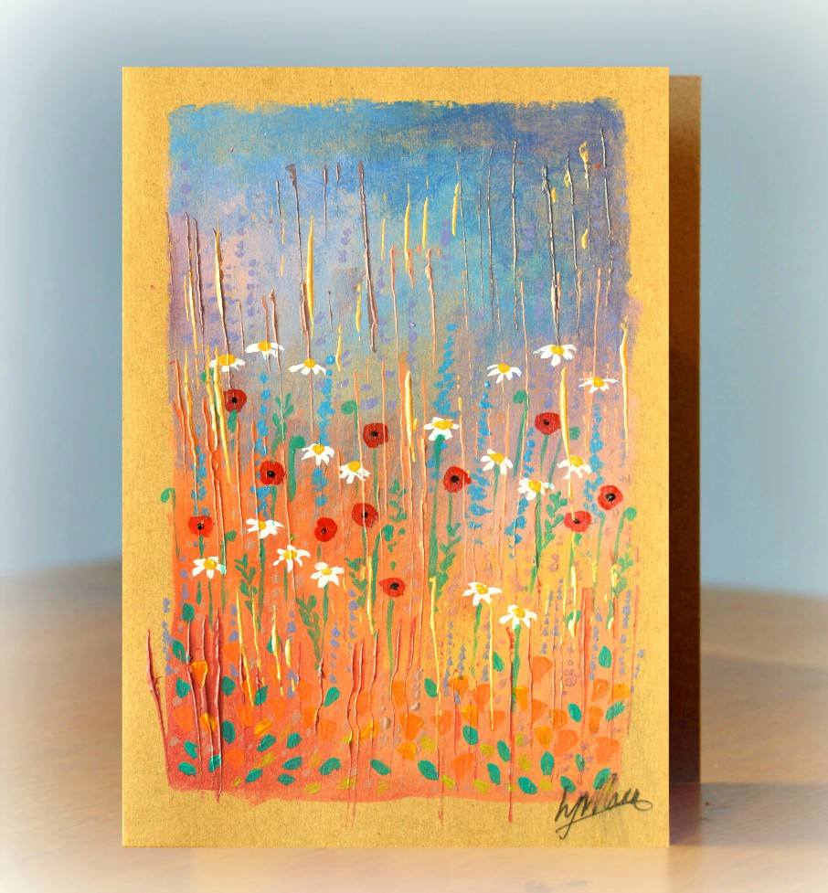 Warm Meadow with poppies