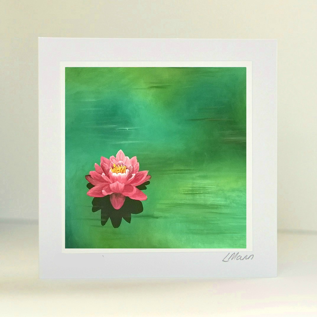 Water Lily Greetings Card