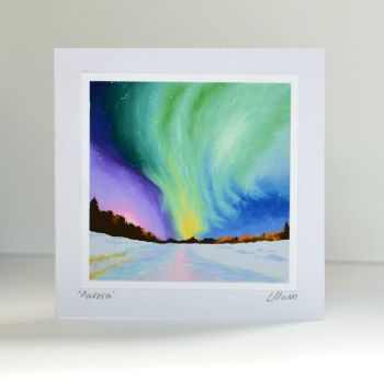 Aurora Greetings Card