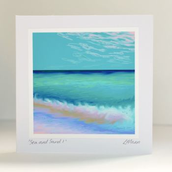 Sea and Sand 1 Greetings Card