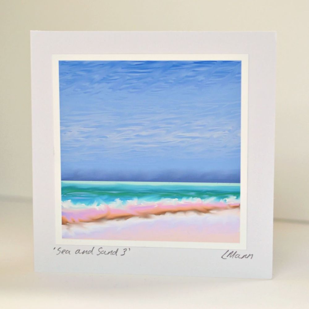 Sea and Sand 3 Greetings Card