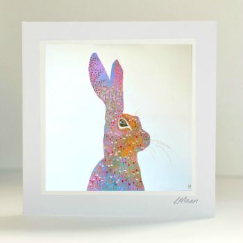 Happy Hare Greetings Card