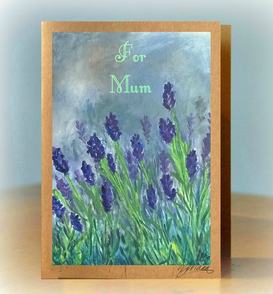 For Mum Lavender Card