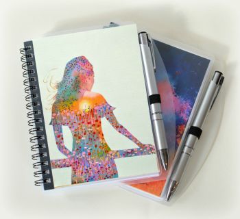 Sunshine Girl Notebook and Silver Pen