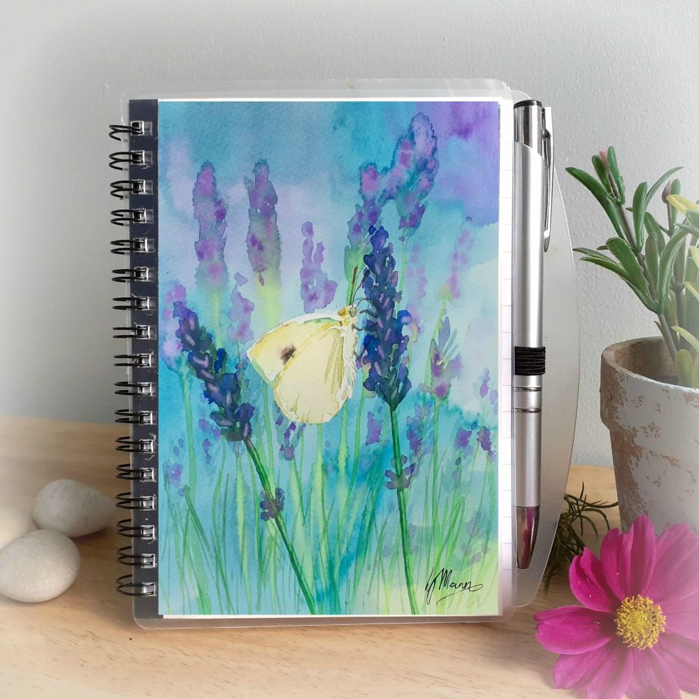 Cabbage White and Lavender Notebook