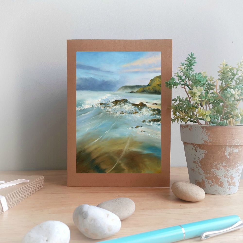 Rocky Shore Greetings Card