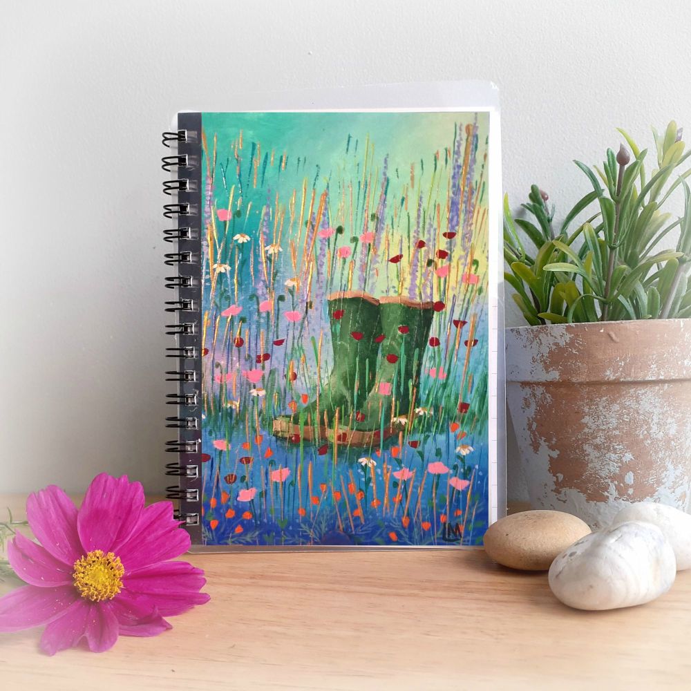 Wellies Notebook and silver Pen