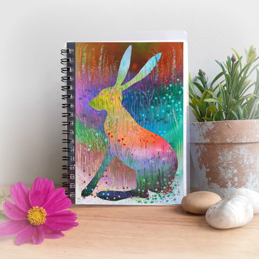 Summer Hare Notebook and Silver Pen