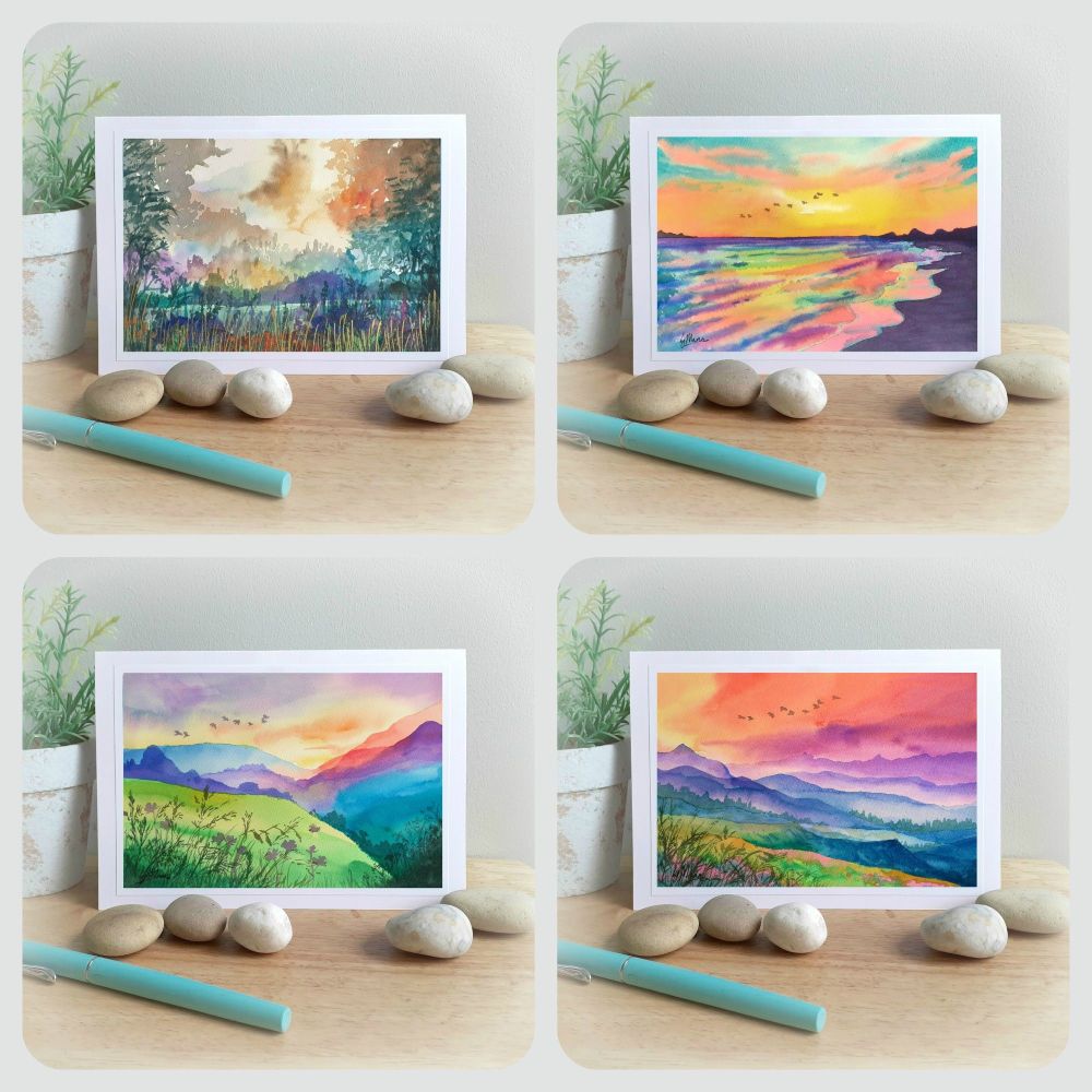 Special Offer - Four Landscape Cards for £8 with free UK postage