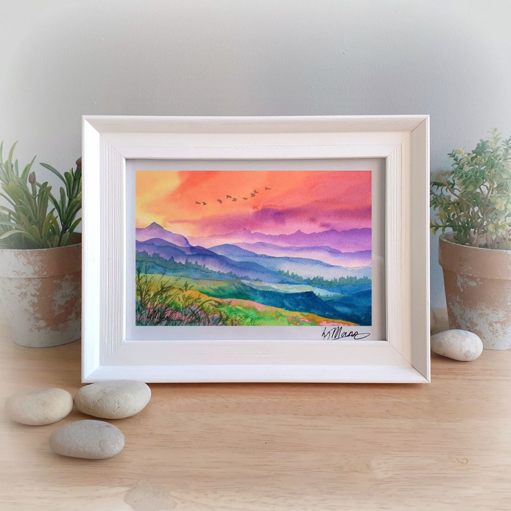 Mystery Mountains Framed Gift Print