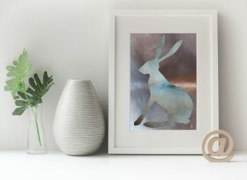 Misty Hare Print
