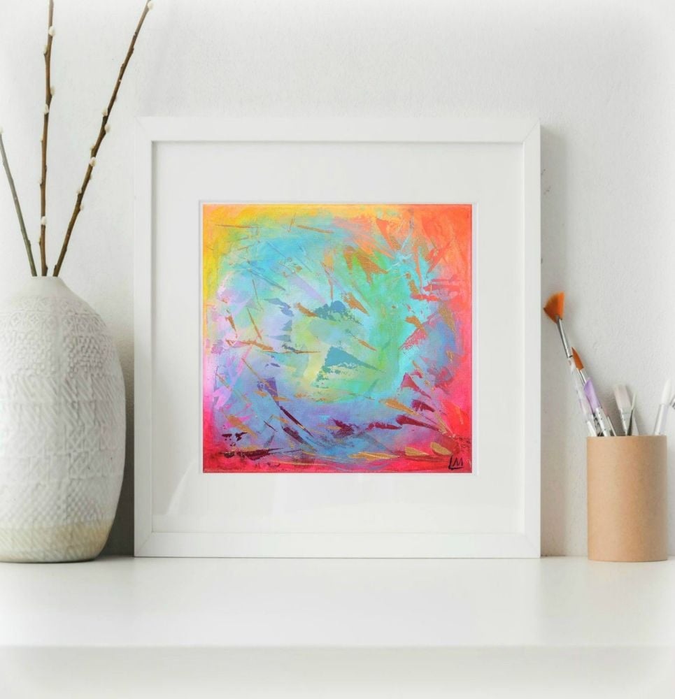 Scattered Rainbow Print