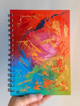 Hand Painted Unique Notebook (reduced due to slight damage)