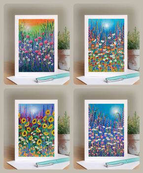 Special Offer - Four Bright Garden Cards for £8