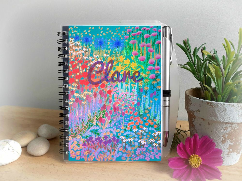 Bold Garden Notebook - Personalised