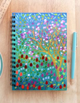 Floral Hand Painted Unique Notebook