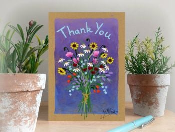 Thank you Card and Gift in One (purple)