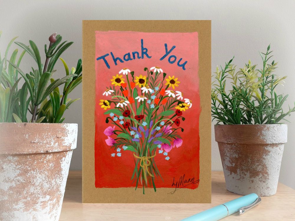Thank you Card and Gift in One (red)