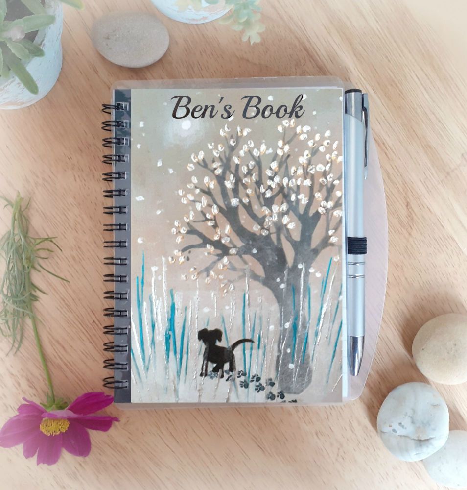 Puppy in the Snow Notebook
