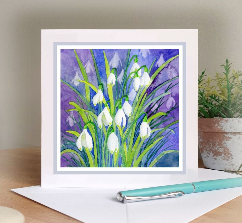 Snowdrops 4 Card