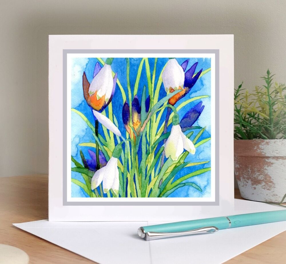 Snowdrops 5 Card