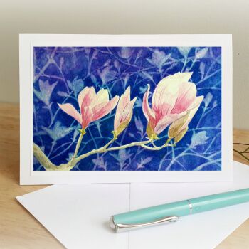 magnolia blossom card
