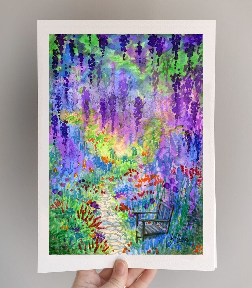 Wisteria Walk Print