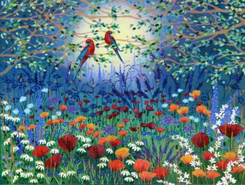 Parrots and Poppies