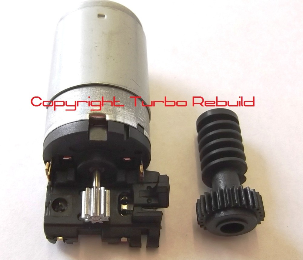 Garrett Turbocharger Hella Electronic wastegate actuator worm gear and