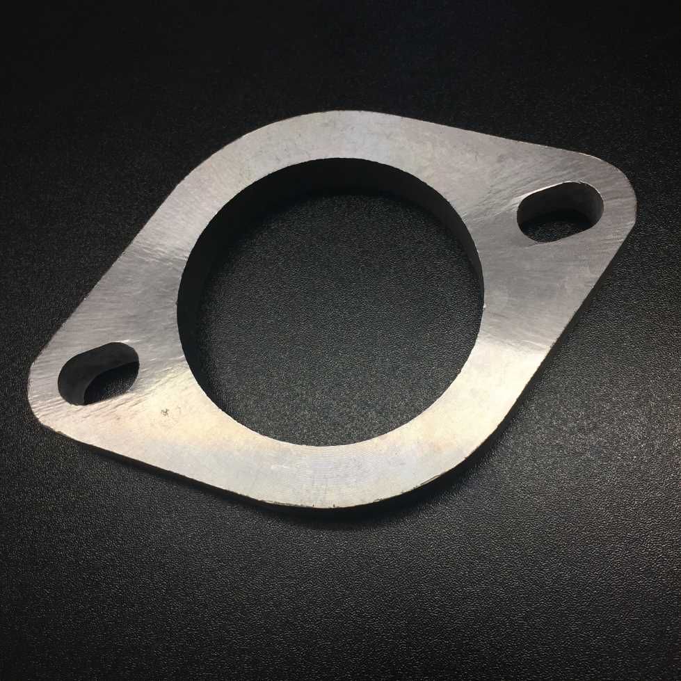 2 Bolt Universal Exhaust Flange and Gasket 2.25/"