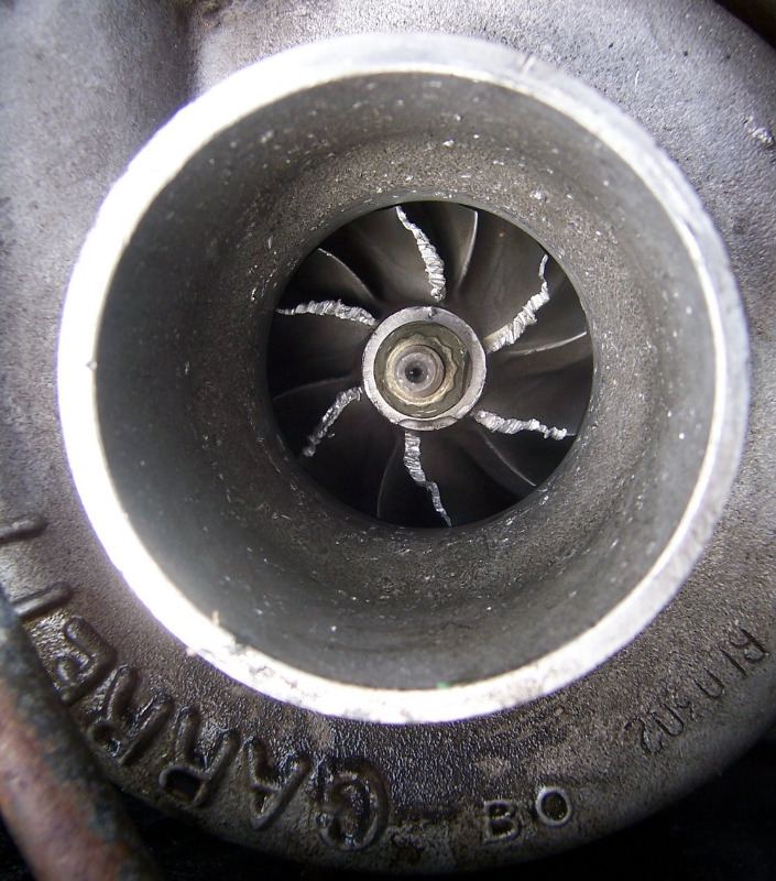 damaged compressor