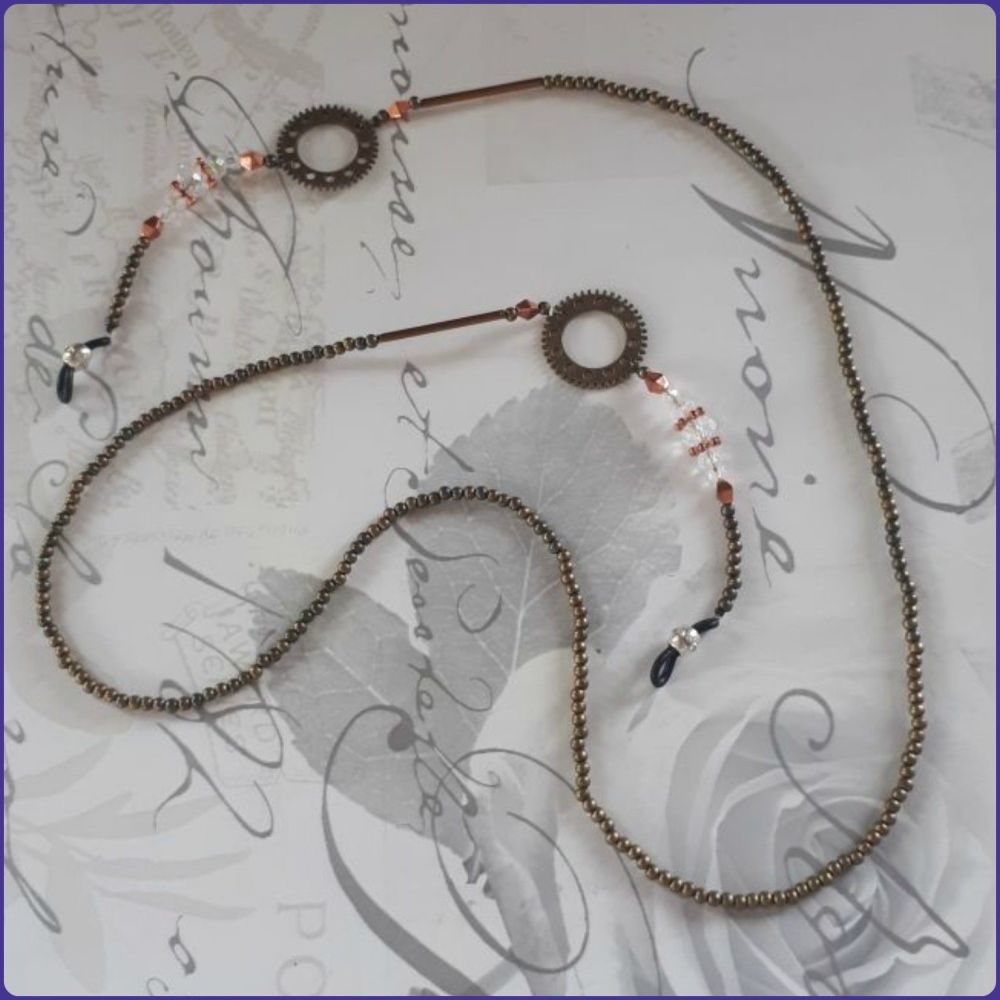 Handmade Steampunk Inspired Glasses Chain Spectacles Holder