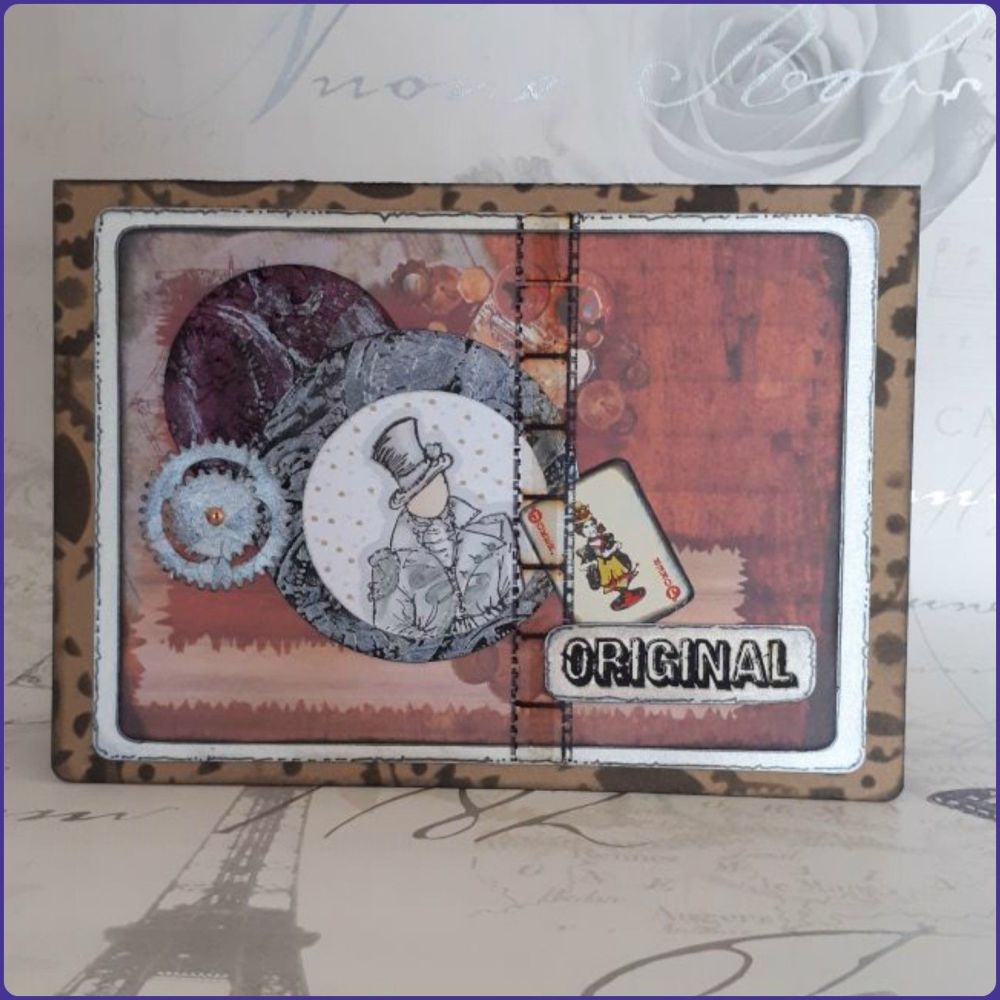 Steampunk Inspired Gentleman Birthday Father's Day Greetings Card