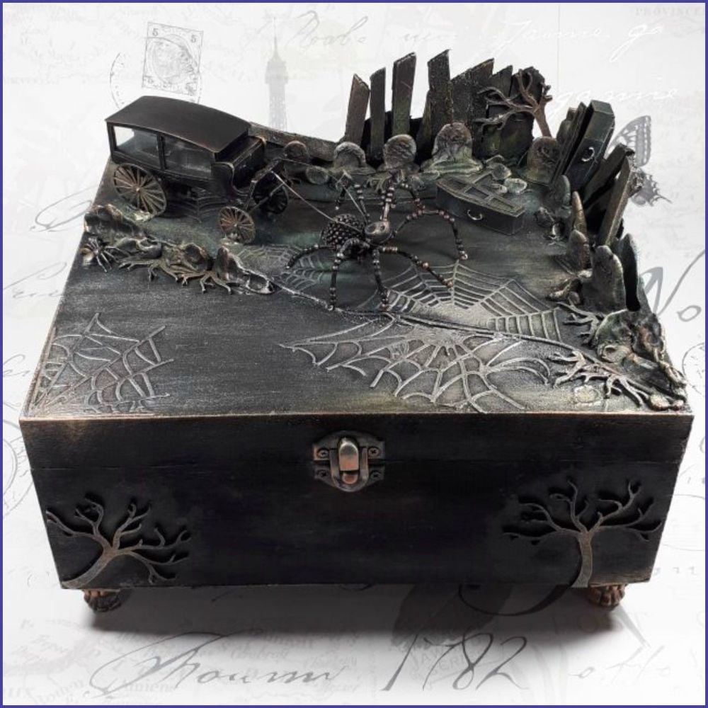 Coffin Box Trinkets Jewellery Goth Home Decor