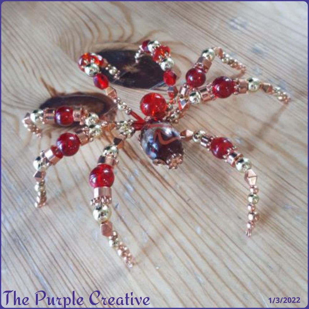 Handmade Beaded Spider Home Decor Arachnid Accessories
