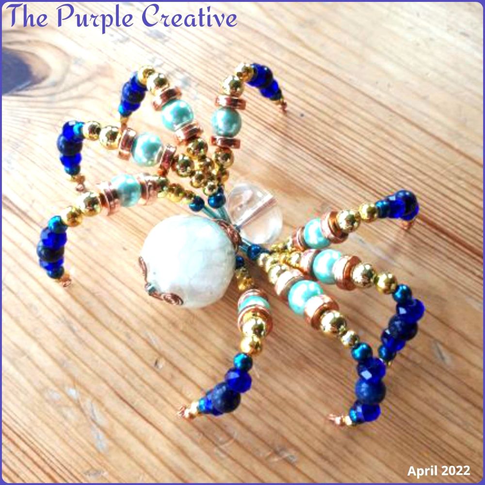 Handmade Beaded Spider Home Decor Alternative Arachnid