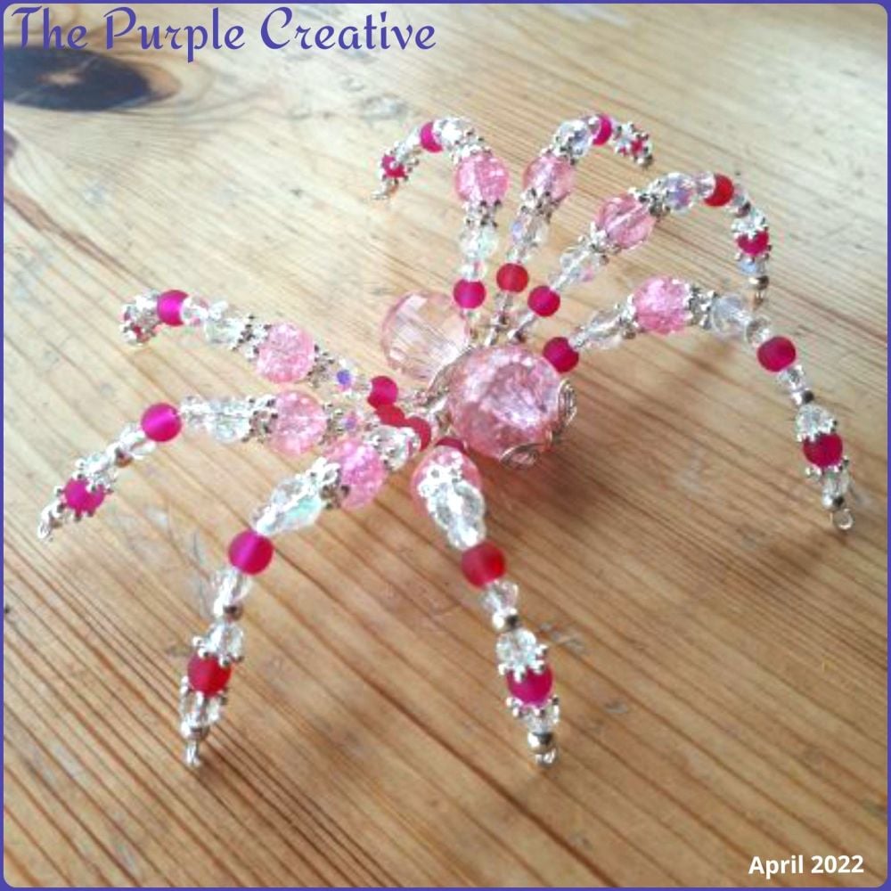 Handmade Beaded Spider Alternative Home Decor Arachnid