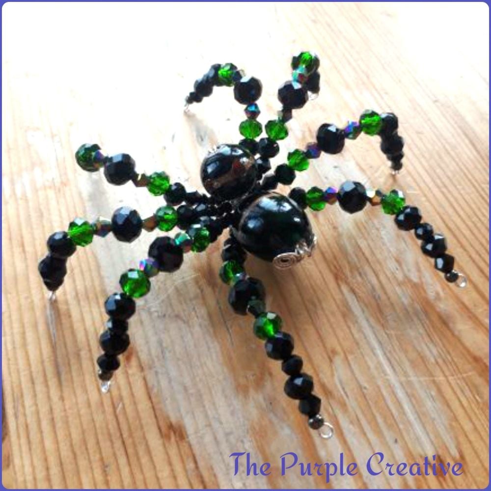 Handmade Beaded Spider Home Decor Arachnid Accessories