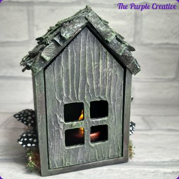 Storage Box Mini Tealight Toadstool House Woodland Hut Shed Home Decor