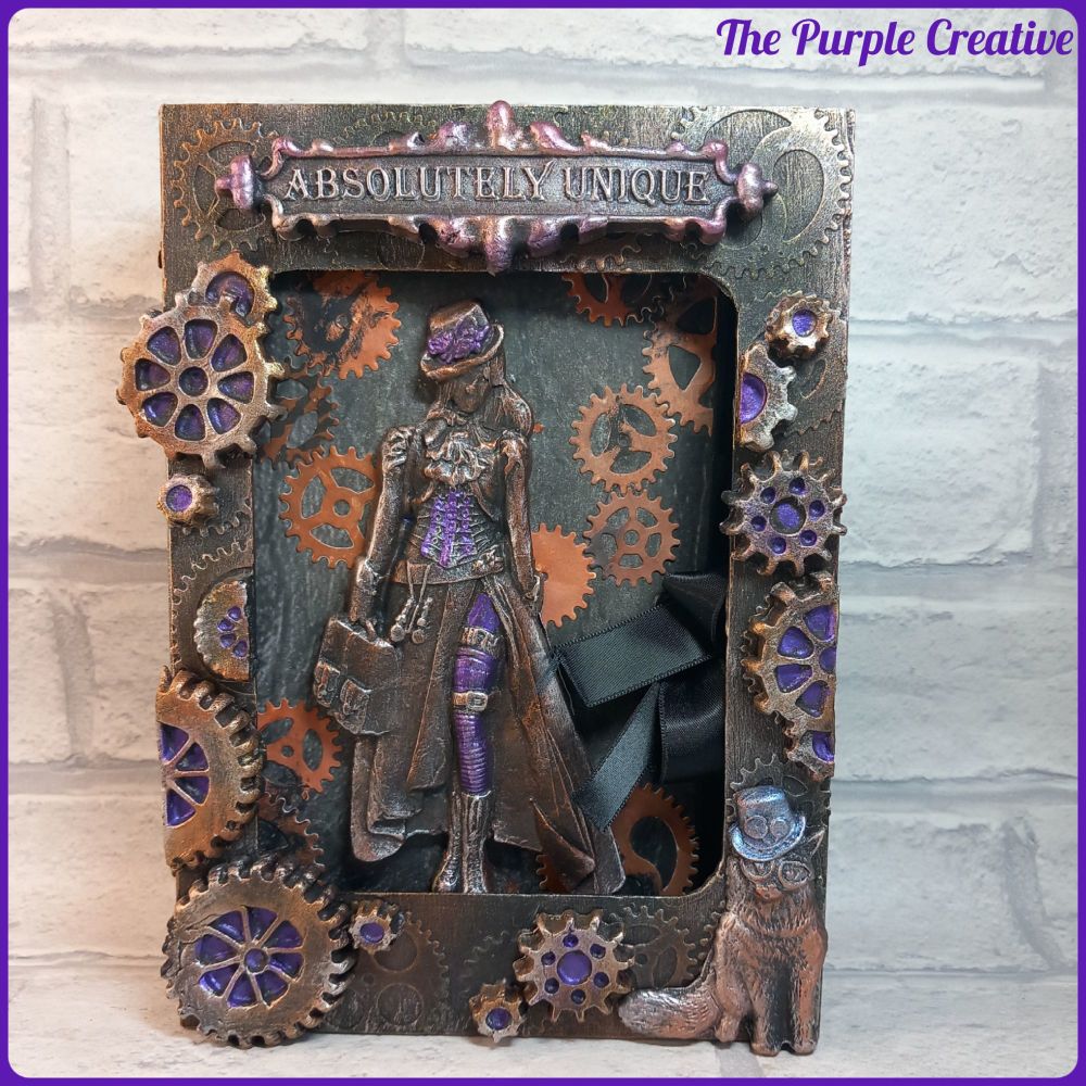 Handmade Journal & Storage Box Steampunk Traveller