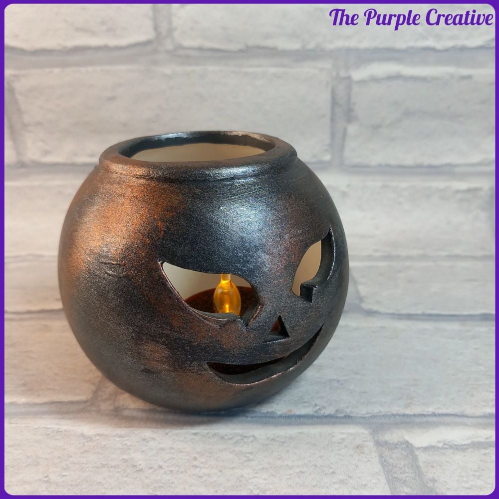 Halloween Ceramic Tealight Holder Ghost Bats Pumpkin