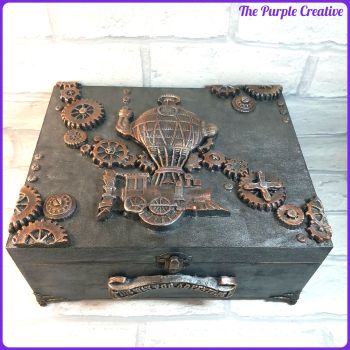 Steampunk Storage Trinket Jewellery Box Handmade Home Decor