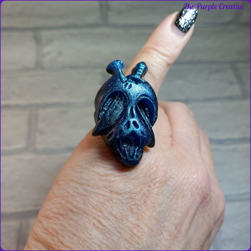 Resin Anatomical Heart Adjustable Ring Jewellery Gift