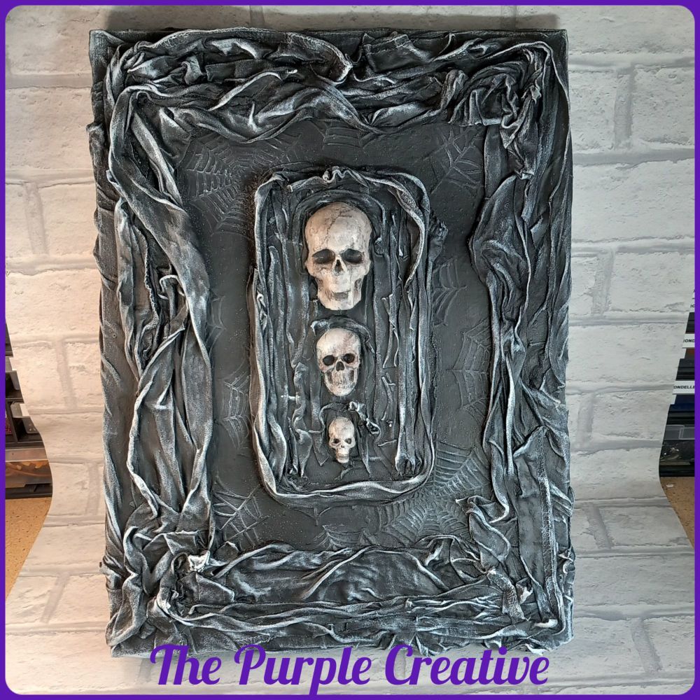Skull Canvas Dark Art Home Decor Halloween Goth