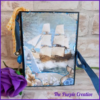 Shopwreck Island By The Sea Beach Memory Book Handmade Journal